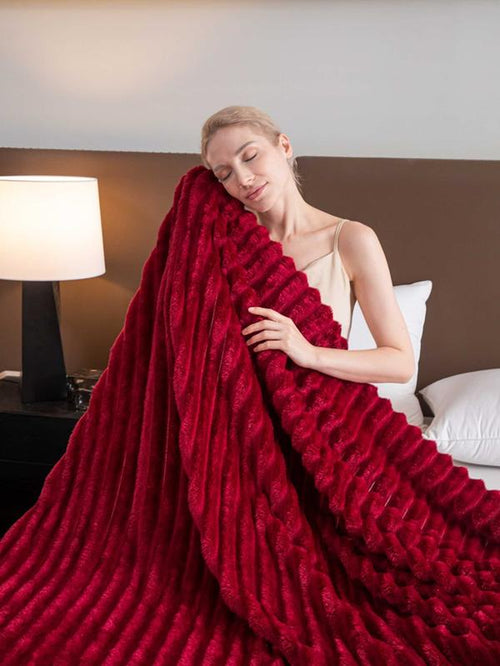 Lanrest Gentlesoft Cozy Plush Blanket – Ultra-Soft, Warm & Lightweight Striped Fleece Blanket for Bed & Couch, All-Season Home Decor Throw in Multiple US Sizes, Perfect for Relaxing Nights & Cozy Moments